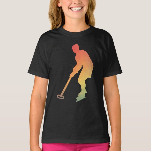 T-shirt Colorful Ringette Girl | Ringette player gifts (Devant)