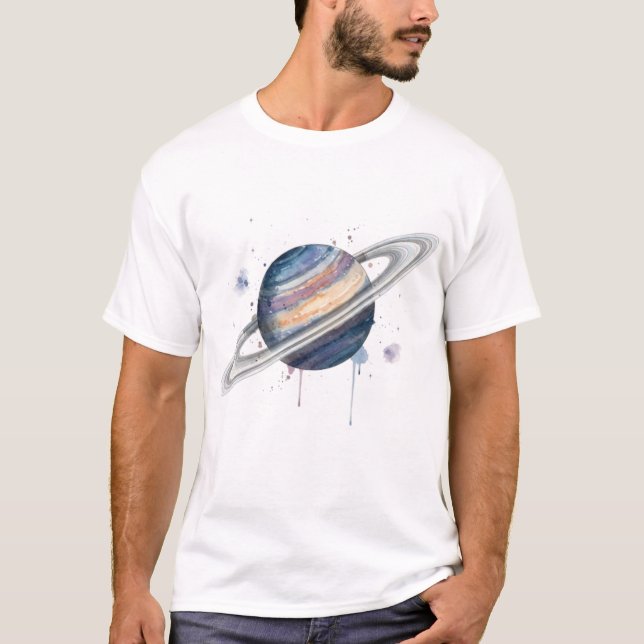 T-shirt Colorful Saturn (Devant)