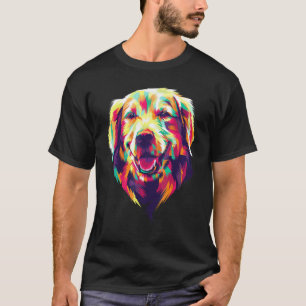 T-shirt Colorful Shepherd Dog   Face Pop Cool Art Style Wo