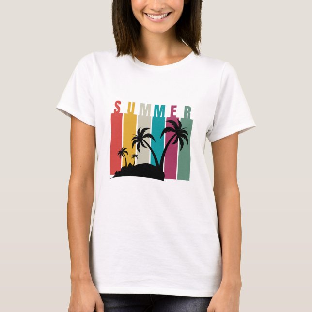 T-shirt Colorful summer (Devant)
