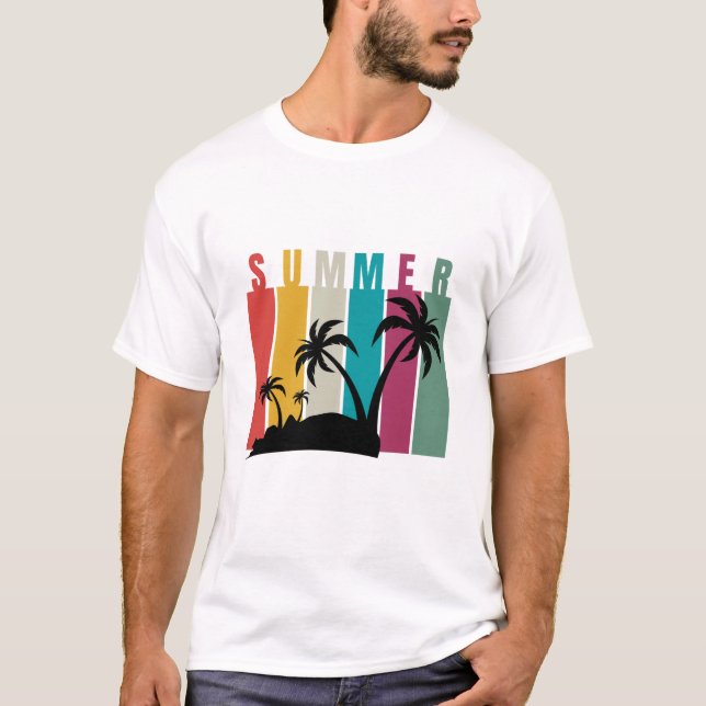 T-shirt Colorful summer (Devant)