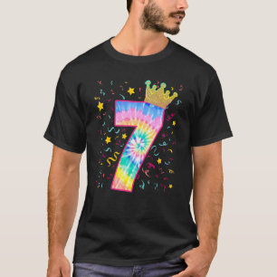 T-shirt Colorful Tie Dye Numéro 7 Année Jeune fille 7e nai