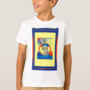 T-shirt Colorful USA Change : A Festive Design Art Print