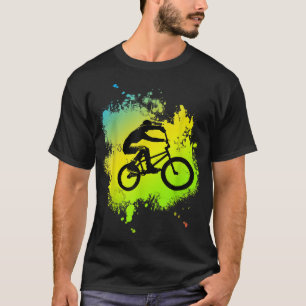 T-shirt Coloriage Bmx Vélo avec jolis cascades Roue Pédale