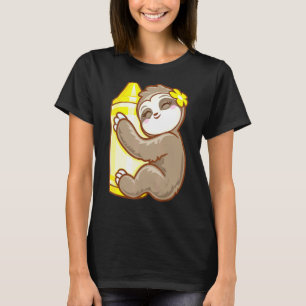 T-shirt Coloriage de rayonne jaune Filles fentes