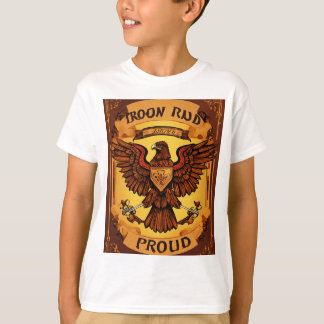 t-shirt colourful American Eagle with patri
