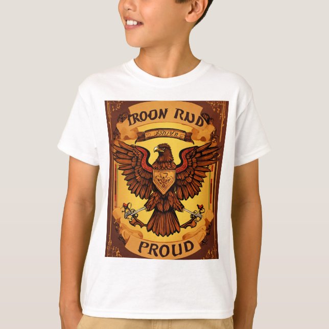 t-shirt colourful American Eagle with patri (Front)