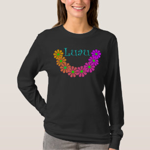 T-shirt Colourful Lei Luau Floral Hibiscus Retro