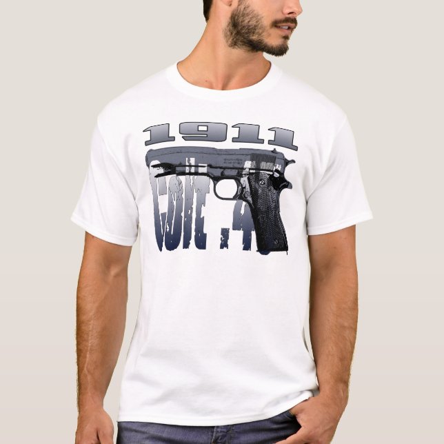 T-shirt Colt 1911 .45 conception semi-automatique de (Devant)