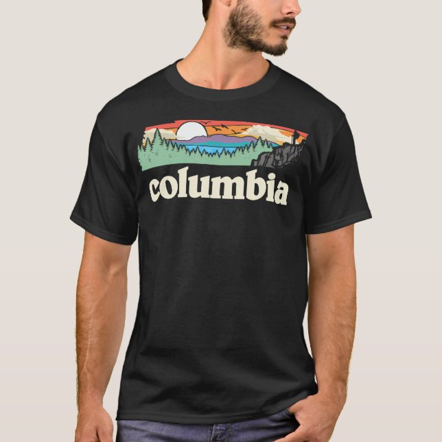 T-shirt Columbia Tennessee Outdoors Graphique de la nature (Devant)