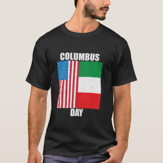 T-shirt Columbus Day Patriotique American Flag America Dis