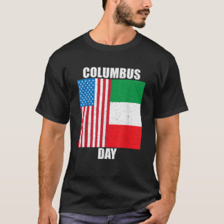 T-shirt Columbus Day Patriotique American Flag America Dis