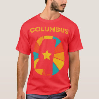 T-shirt Columbus Mississippi Souvenir Vintage en détresse