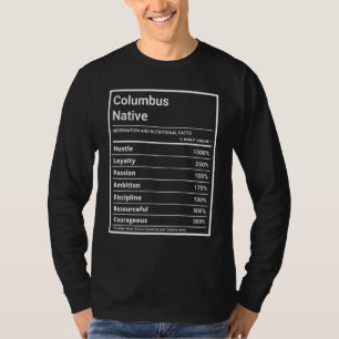T-shirt Columbus Native Funny Nutrition Pride