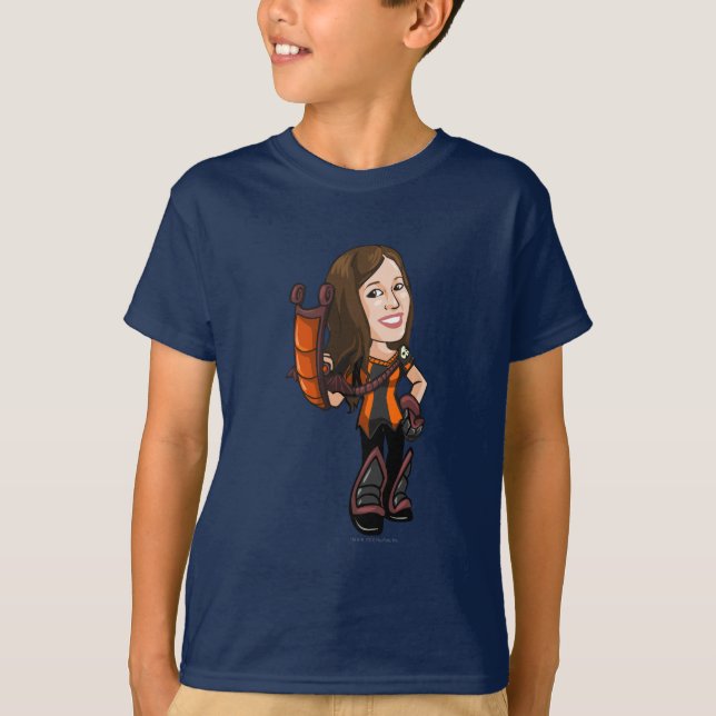T-shirt Comastar a hanté le joueur de personnel en bois (Devant)