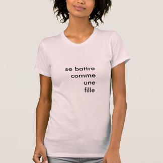 T-shirt Combat comme une fille