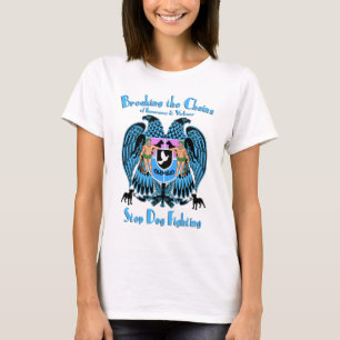 T-shirt Combat de chien d'arrêt, chien américain de