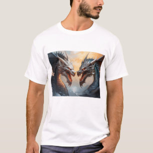 T-shirt combat de dragon