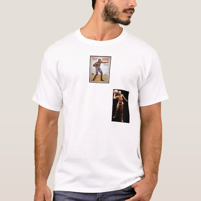 T-shirt Combat de Jack Johnson 1910 (Devant)