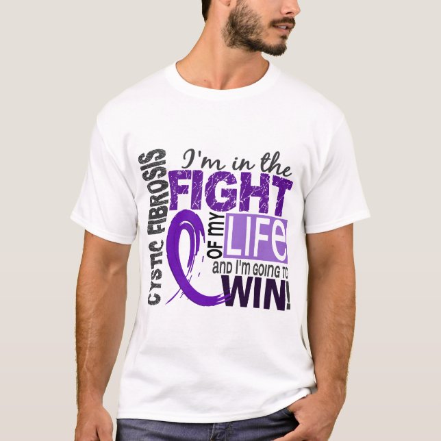 T-shirt Combat de ma mucoviscidose de la vie (Devant)