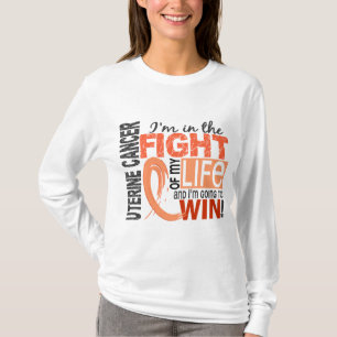 T-shirt Combat de mon Cancer utérin de la vie