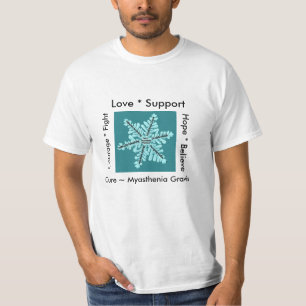 T-shirt Combat d'espoir d'amour/traitement - conscience de