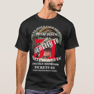 T-SHIRT COMBAT EN CAGE WASHINGTON DC CHAMBRE DE LINCOLN TR