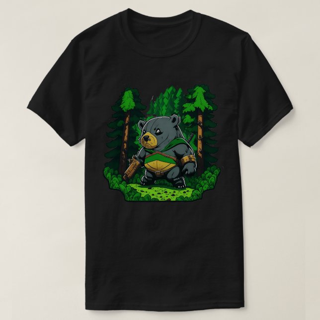 T-shirt Combat Wombat (Design devant)