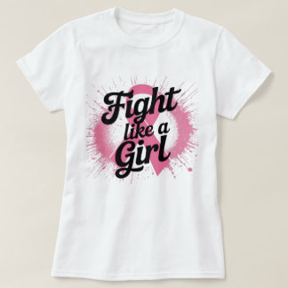 T-shirt Combats Comme une Fille | Conception de sensibilis