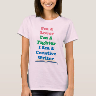T-shirt Combattant Amoureux Écrivain Créatif Auteur Épic S