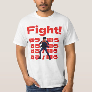 T-shirt Combattant avec style d'anime rétro des années 90