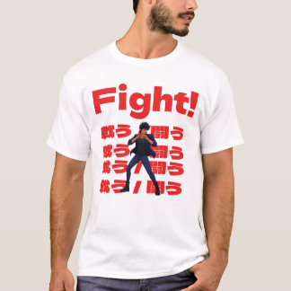 T-shirt Combattant avec style d'anime rétro des années 90