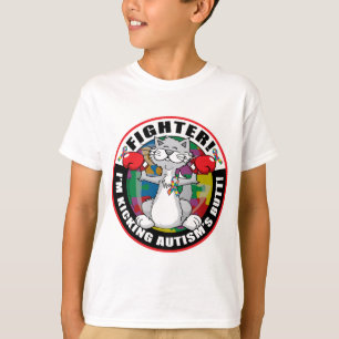 T-shirt Combattant de chat d'autisme