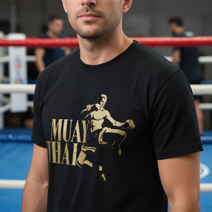 T-shirt Combattant de Muay Thai – Coup d'or