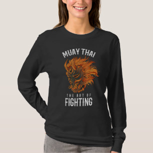 T-shirt Combattant de Muay Thai Oni Masque de démon de box