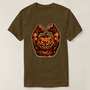 T-shirt Combattant d'Halloween Citrouille — Fantomatique R