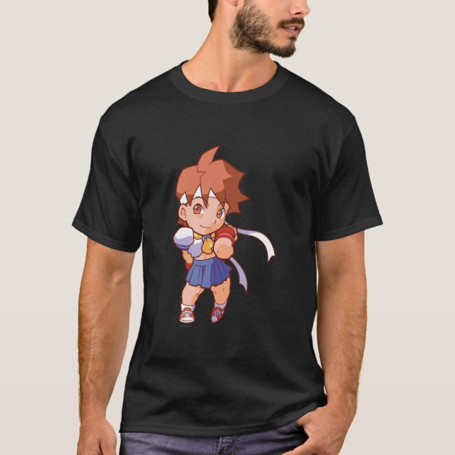 T-shirt Combattant Sakura de poche (Devant)