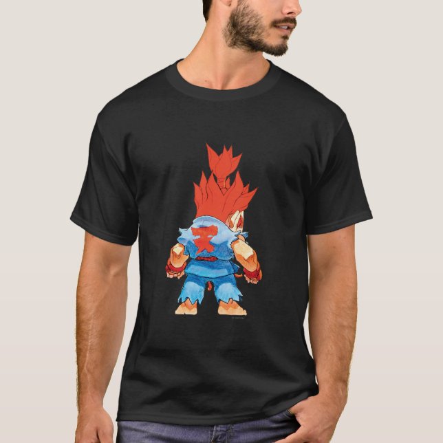 T-shirt Combattant superbe II Turbo Akuma de puzzle (Devant)