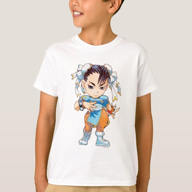 T-shirt Combattant superbe II Turbo Chun-Li de puzzle (Devant)