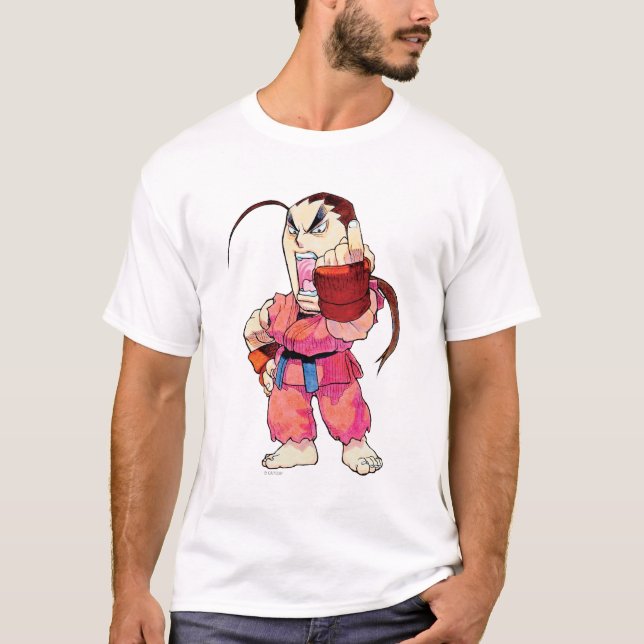 T-shirt Combattant superbe II Turbo Dan de puzzle (Devant)