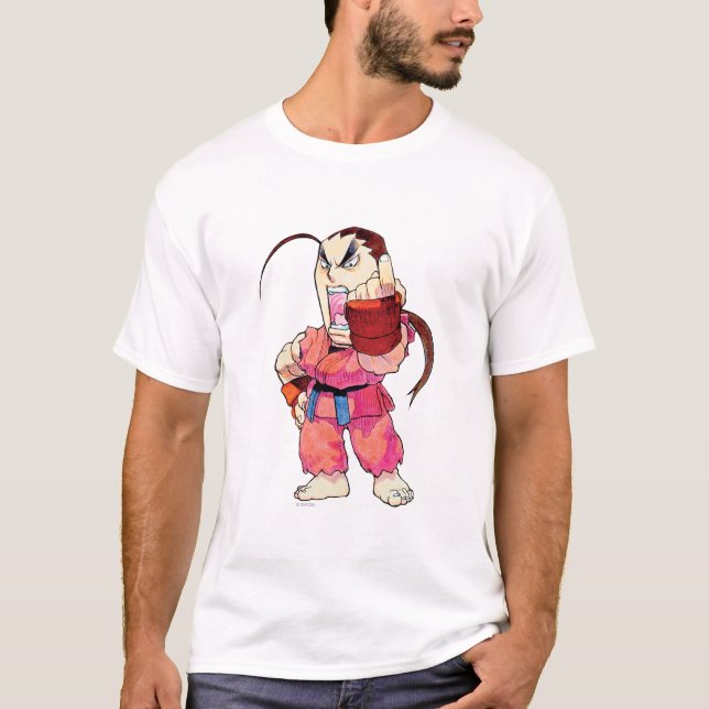 T-shirt Combattant superbe II Turbo Dan de puzzle (Devant)
