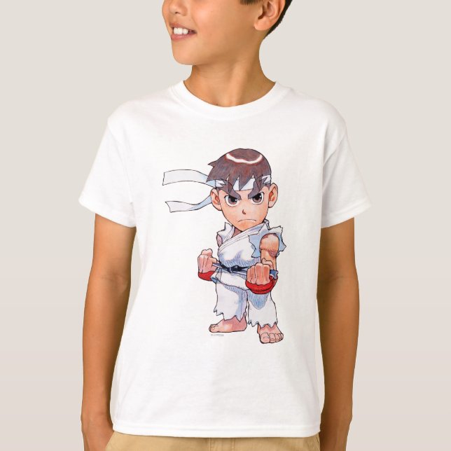 T-shirt Combattant superbe II Turbo Ryu de puzzle (Devant)