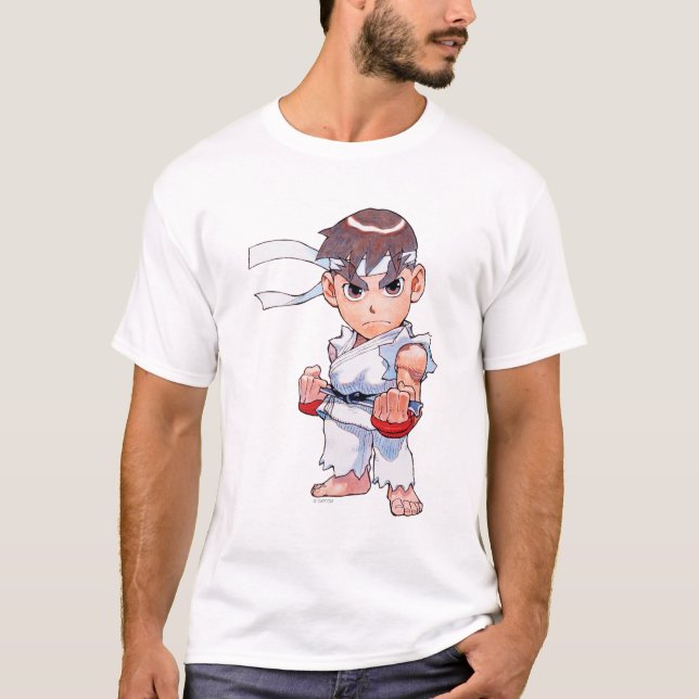 T-shirt Combattant superbe II Turbo Ryu de puzzle (Devant)