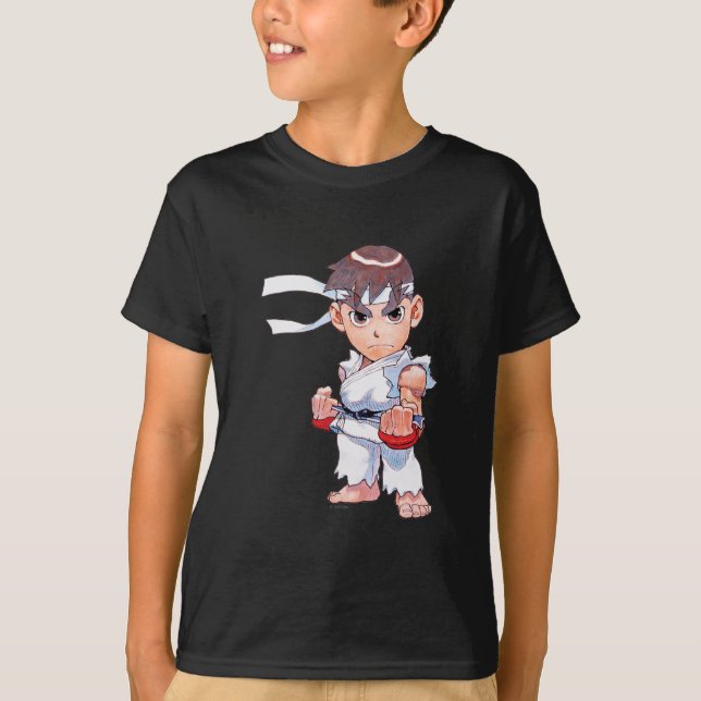 T-shirt Combattant superbe II Turbo Ryu de puzzle (Devant)