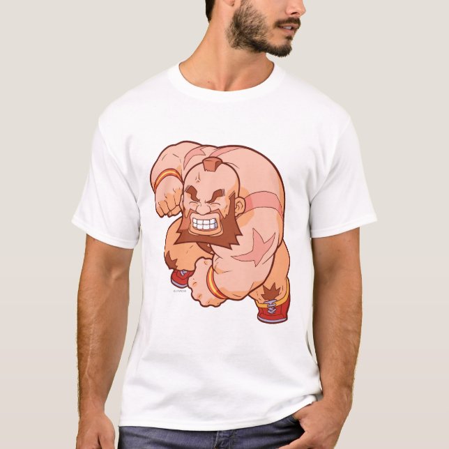T-shirt Combattant Zangief 2 de poche (Devant)