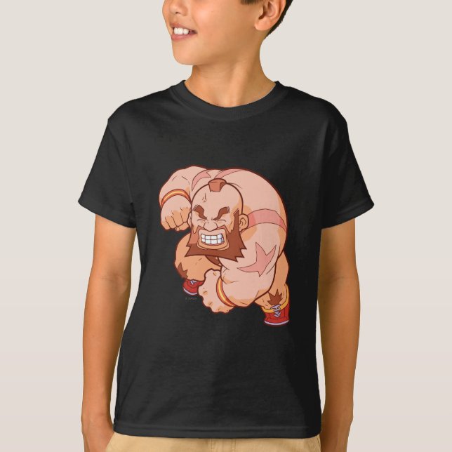 T-shirt Combattant Zangief 2 de poche (Devant)