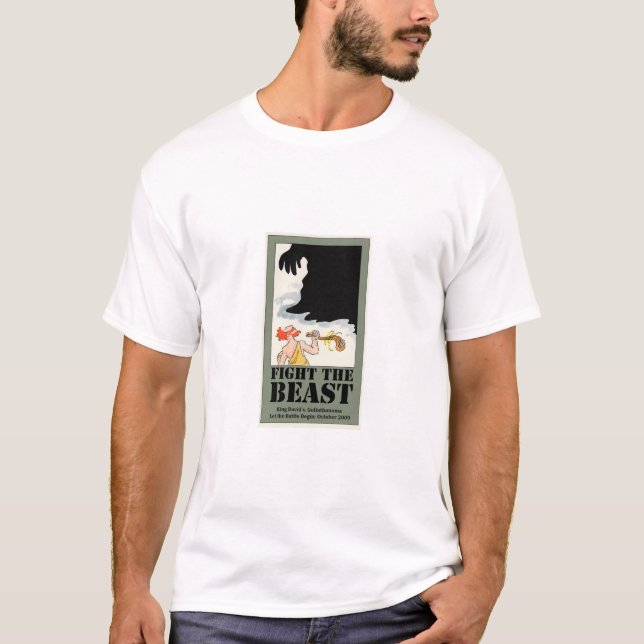T-shirt Combattez la chemise de bête (Devant)