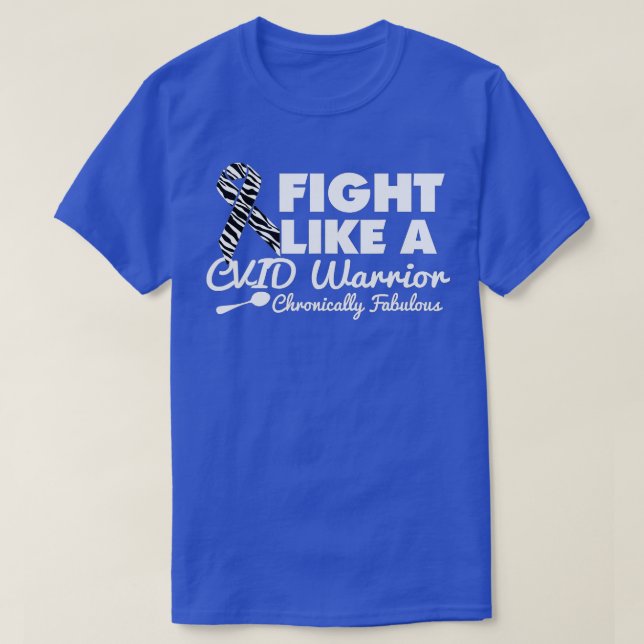 T-shirt Combattre Comme Un Guerrier CVID (Design devant)