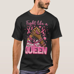 T-shirt Combattre comme une reine Mois de sensibilisation