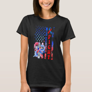 T-shirt Combattre Drapeau États-Unis Tournesol Chrétien Se